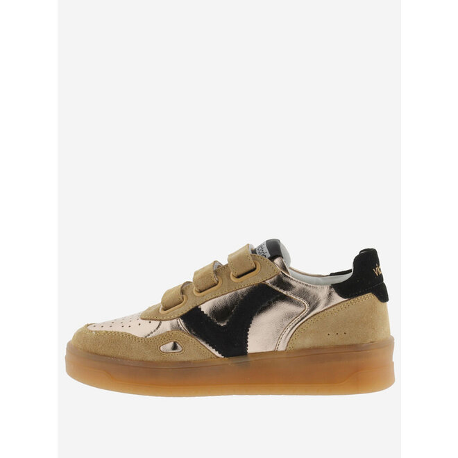 Sneaker Bronze Metallic Spiltleder