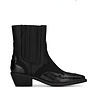 Enkellaarzen Roxi Zwart Korte Cowboy Boots