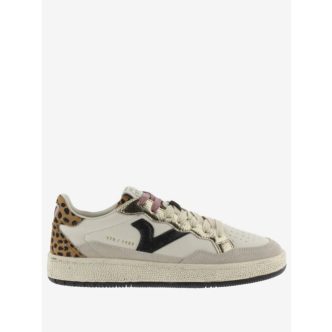 Turnschuhe Creme Smash Animal Print