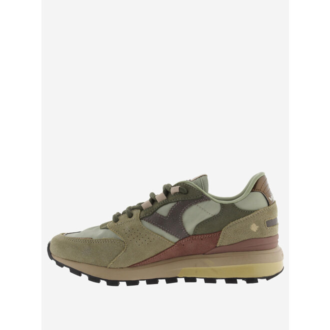 Sneakers Grun Luna Split Leather