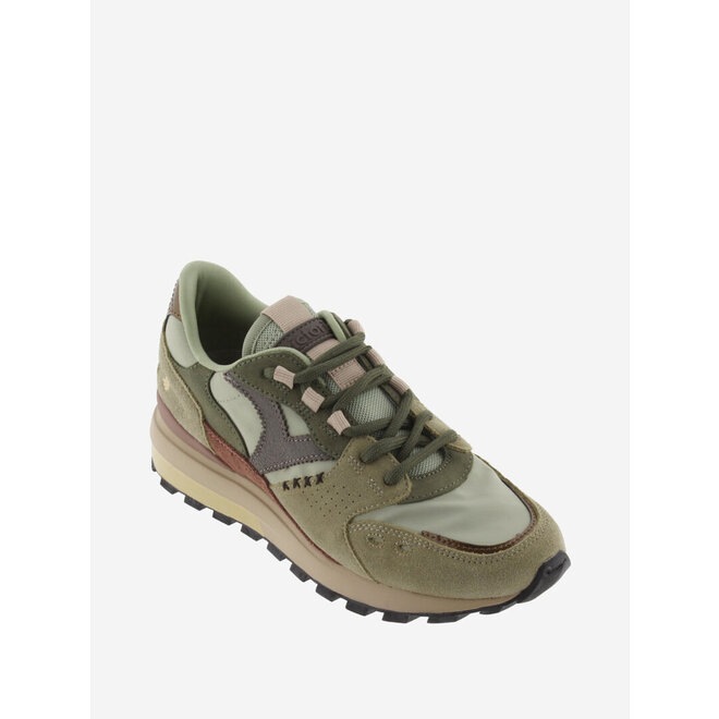 Sneakers Grun Luna Split Leather