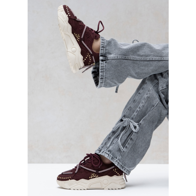 DWRS sneakers JUPITER Bordeaux studs