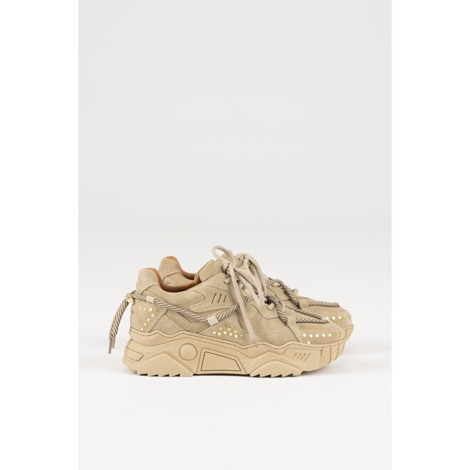 DWRS sneakers JUPITER Beige studs