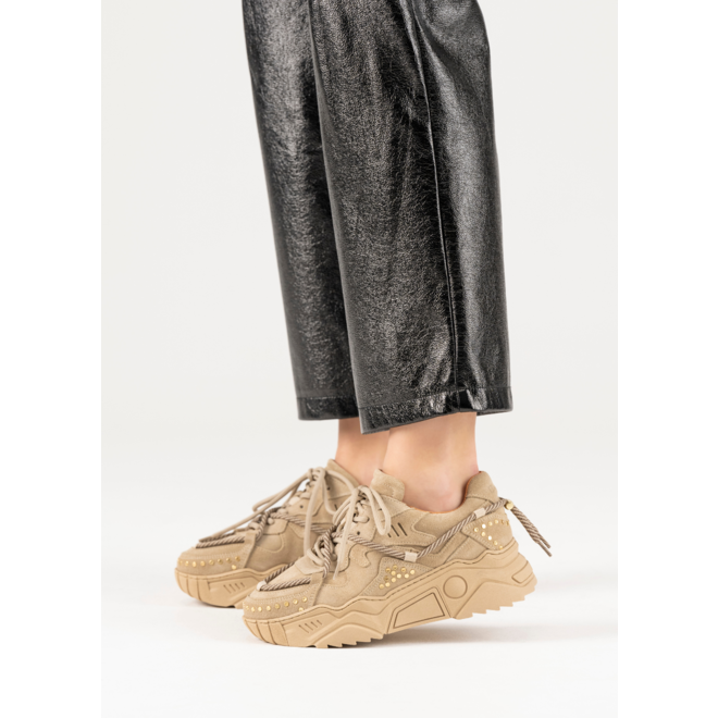 DWRS sneakers JUPITER Beige studs