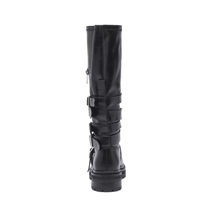 Hoge Boots Zwart Gespen