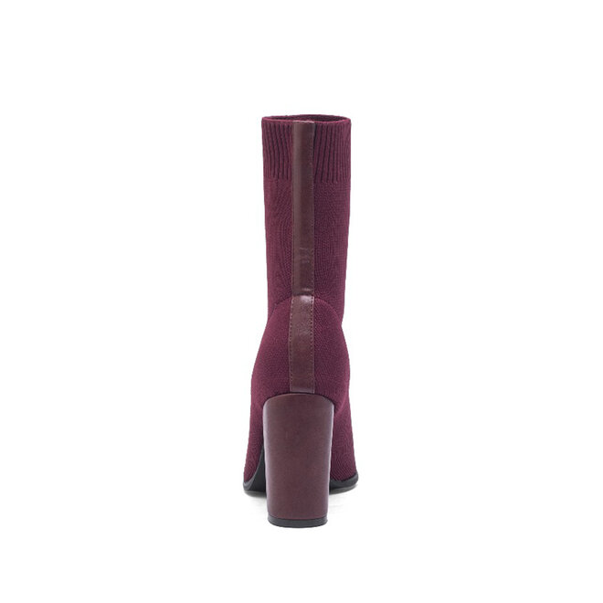 Sock Heels Bordeaux