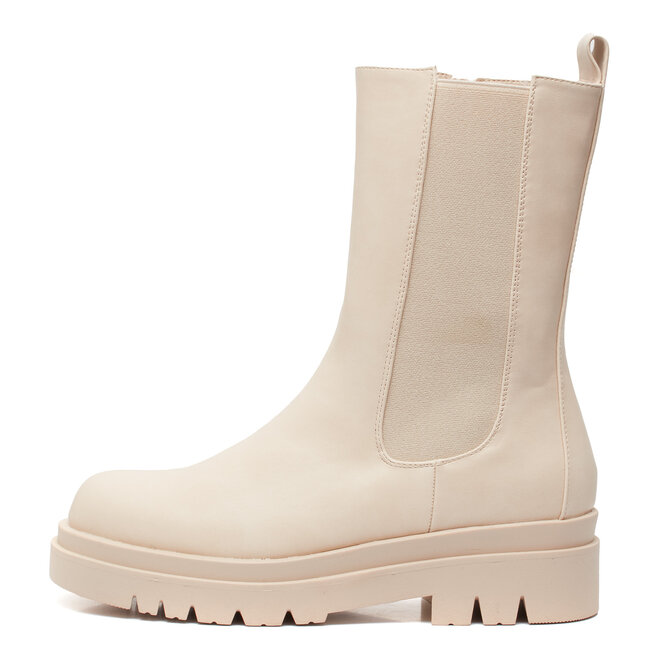Chelsea-Stiefel Beige