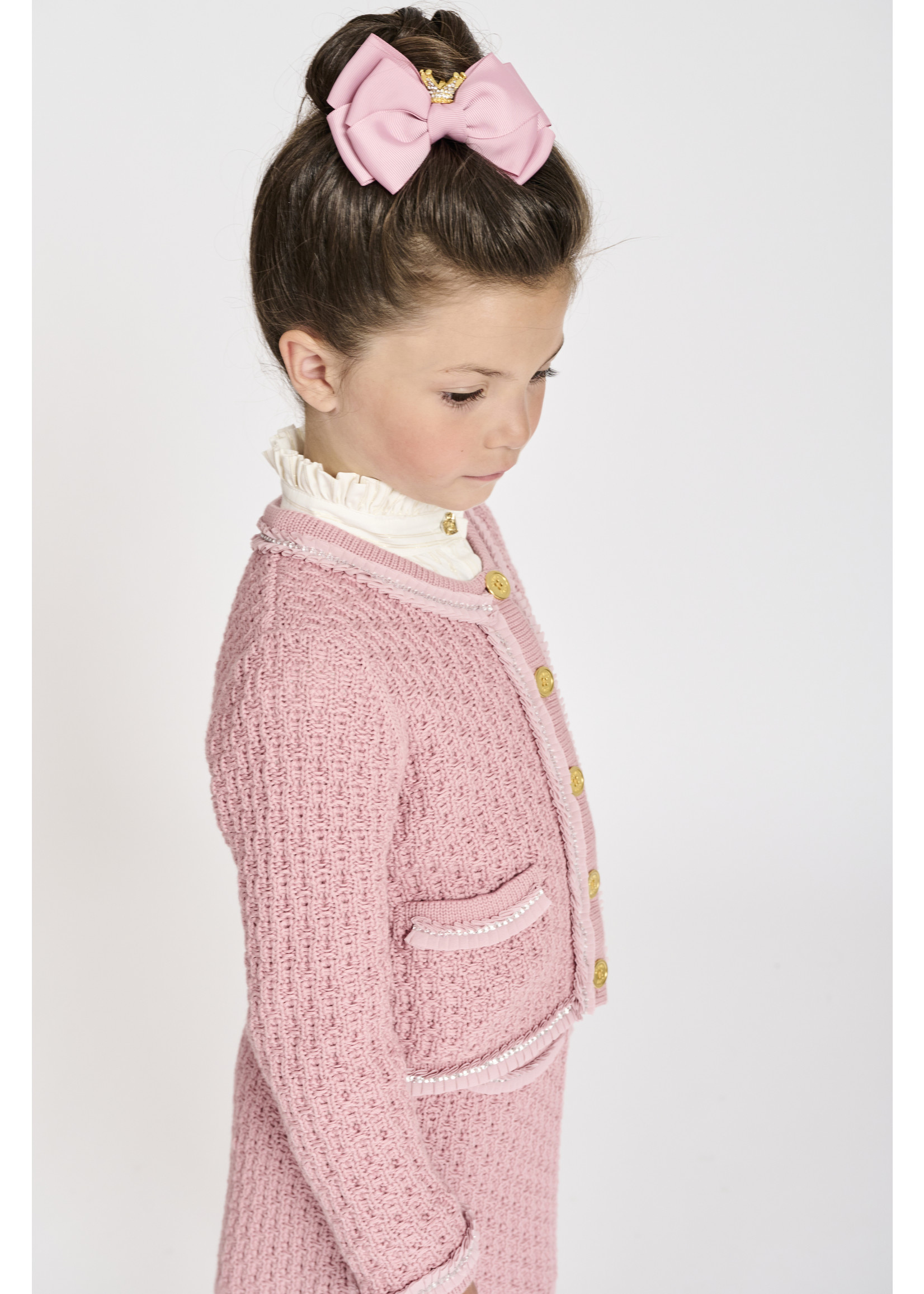 Angels Face Angels Face EUGENIE KNITTED JACKET TEA.ROSE
