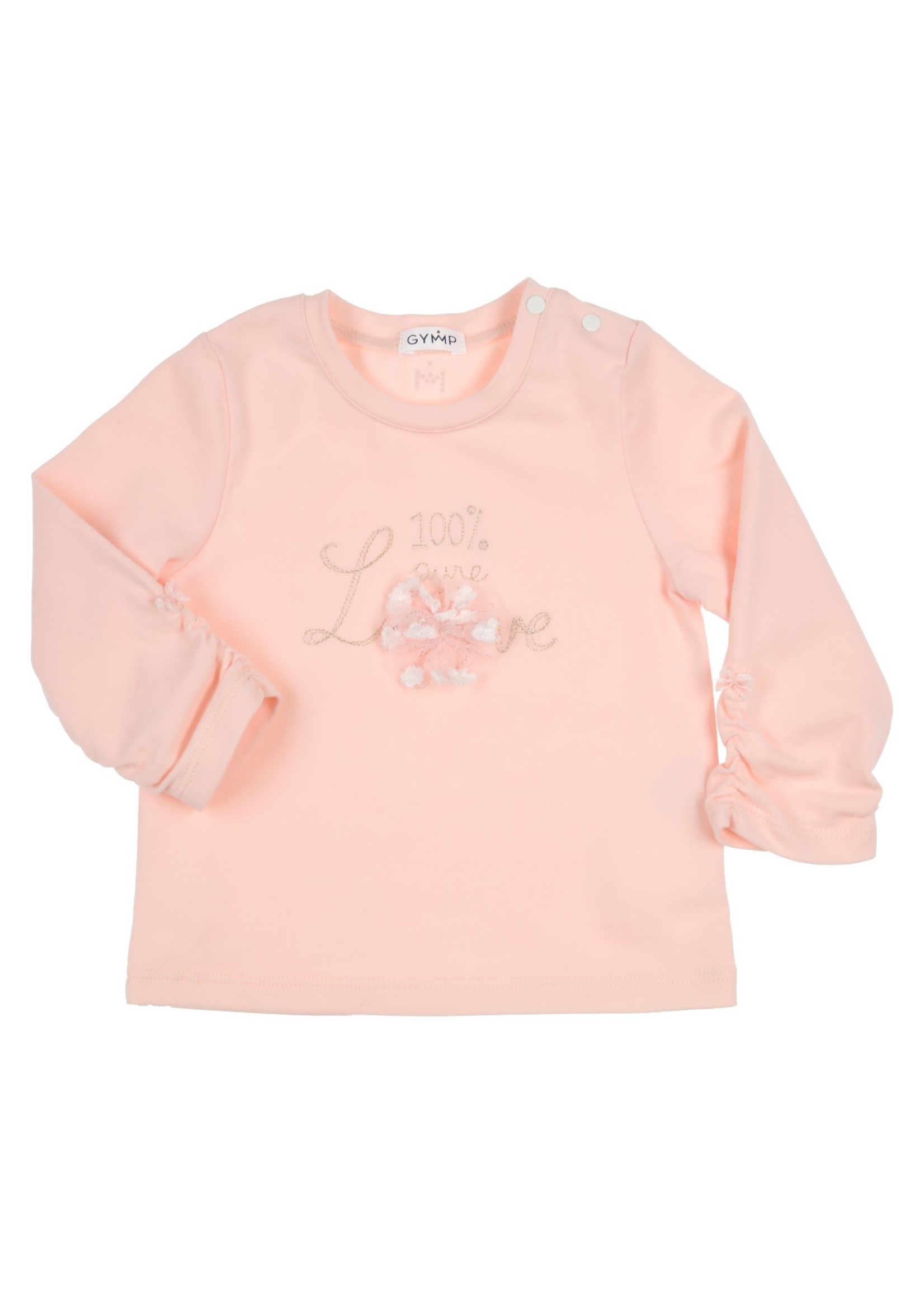 Gymp Gymp longsleeve 100% pure LOVE vieux rose