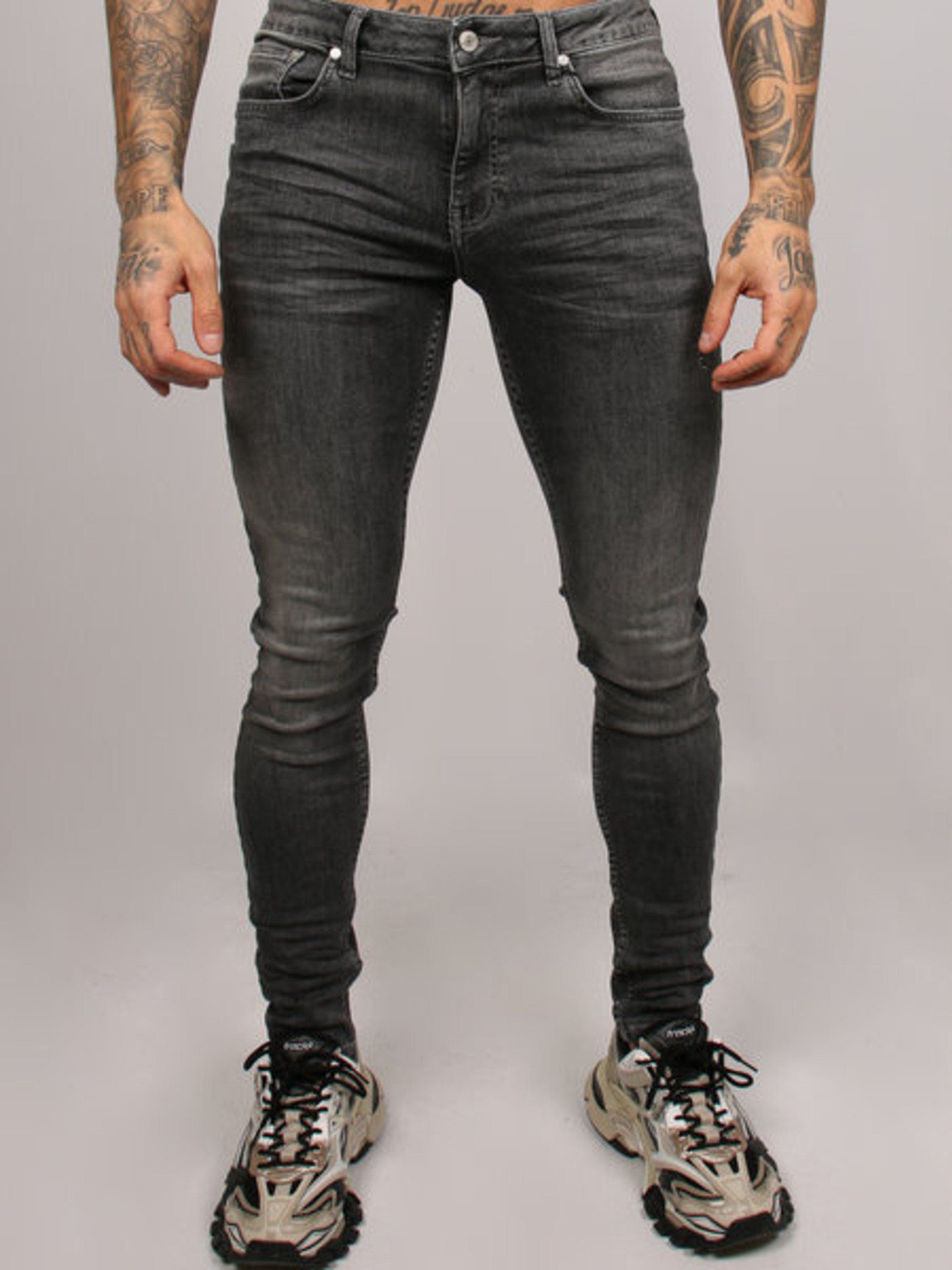 2LEGARE 2Legare Stretch Jeans Noah 103 mid grey