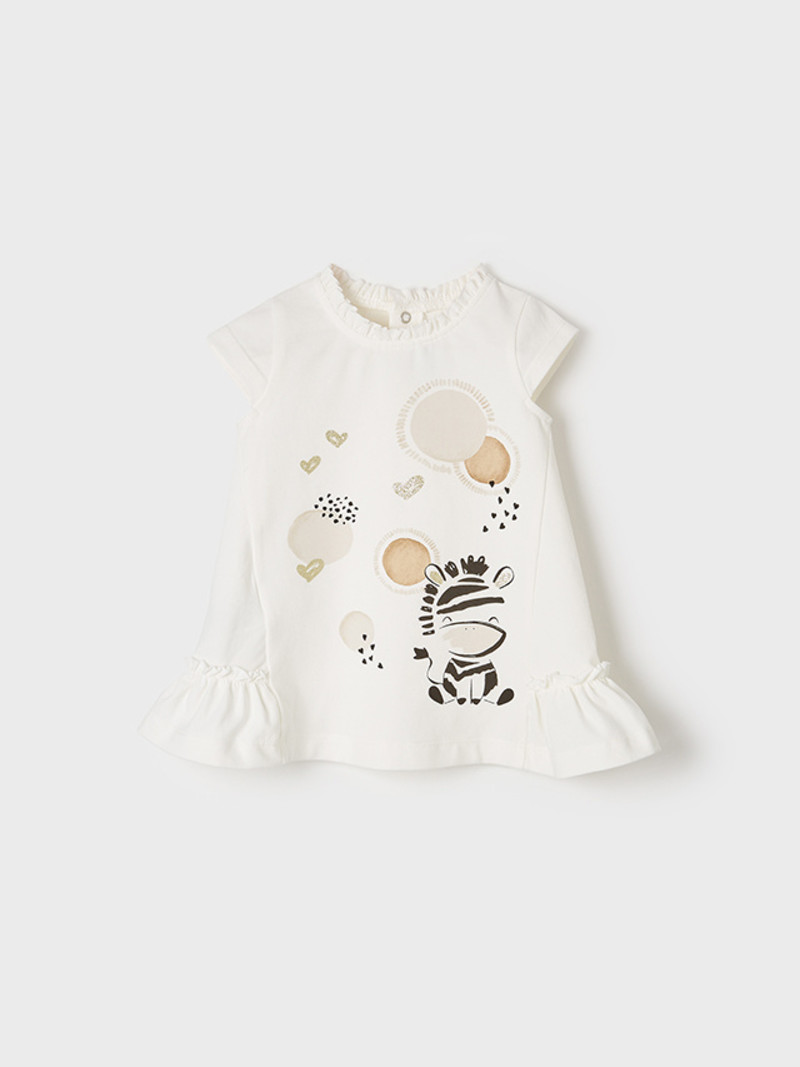 Mayoral zebra knit dress baby girl