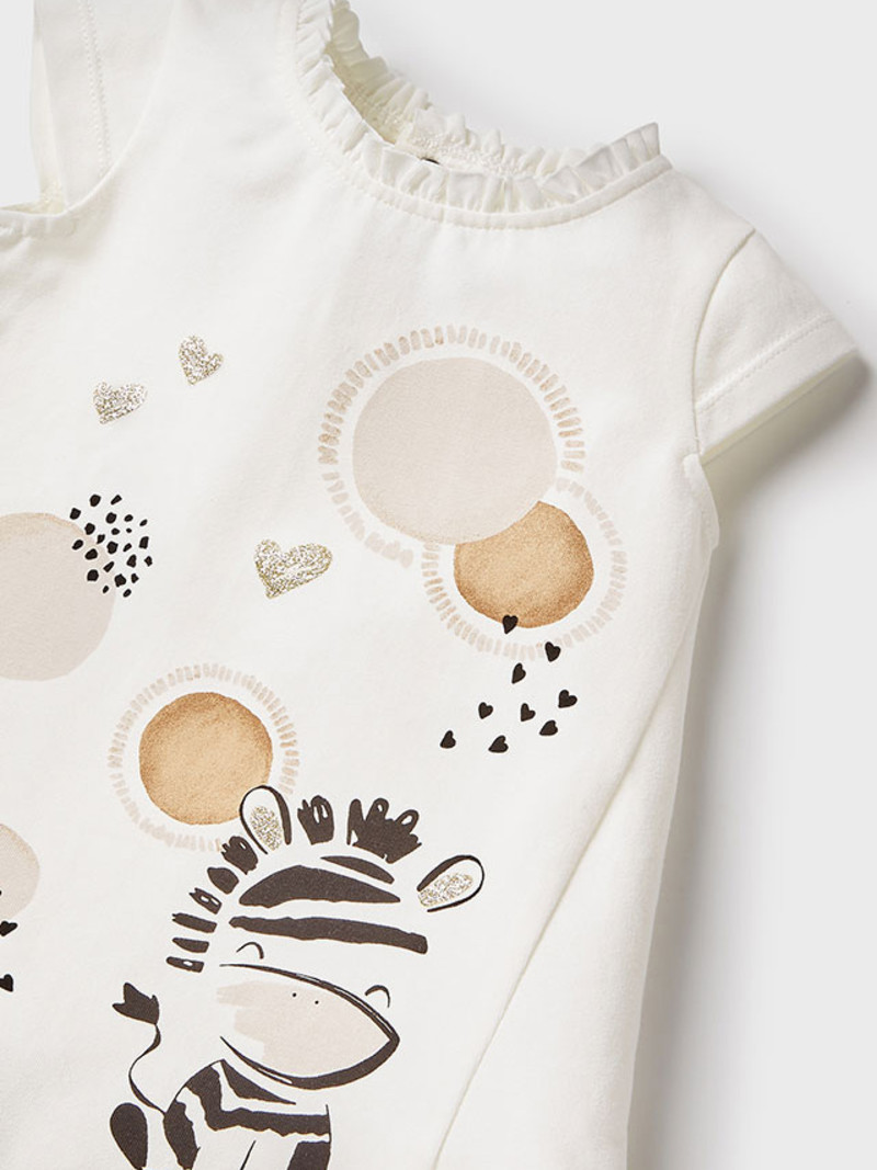 Mayoral zebra knit dress baby girl