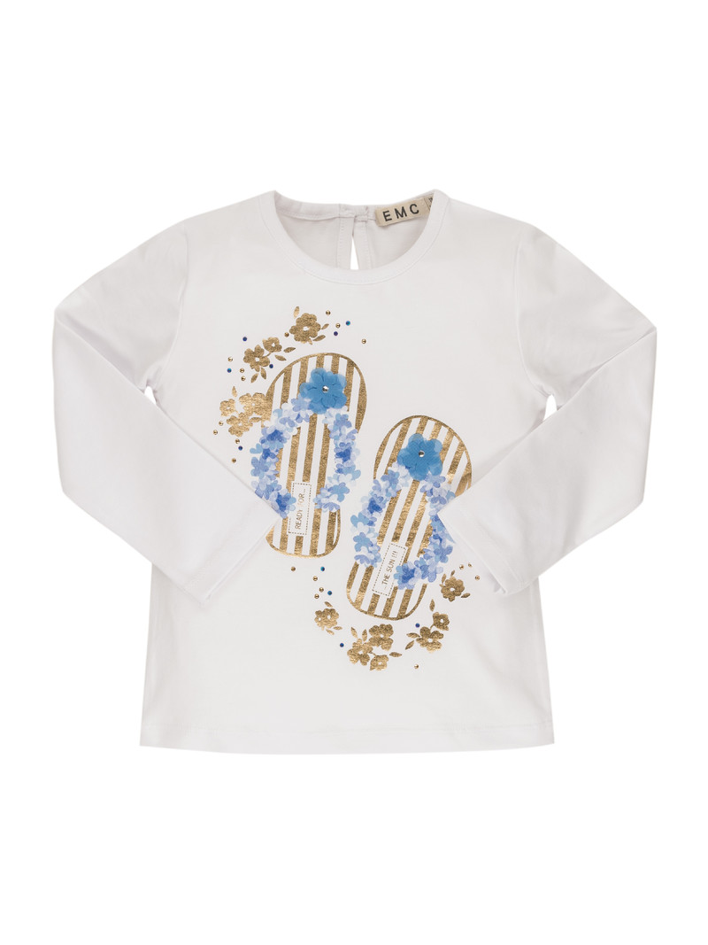 EMC sandals shirt white