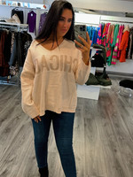 Dames Chicago oversized sweater creme