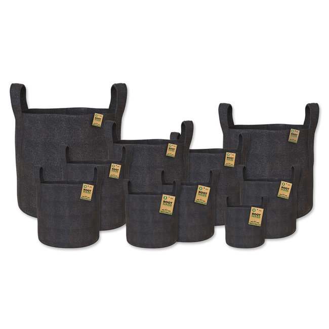 Root Mass Round Fabric Pots