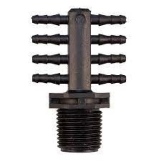 Misc. Grow Products Male Outlet Manifold 8way top