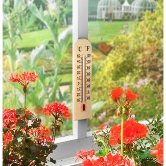 Misc. Grow Products Wooden Thermometer