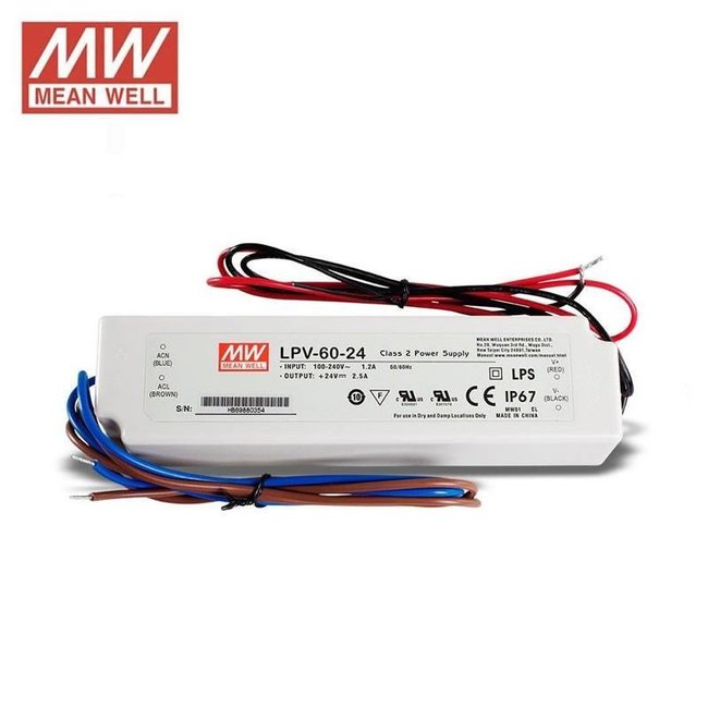 Mean Well 60W L.E.D Strip Light Power Supply