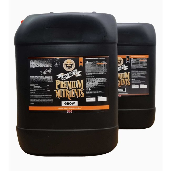 Snoops Premium Nutrients Grow A&B Non-Circulating