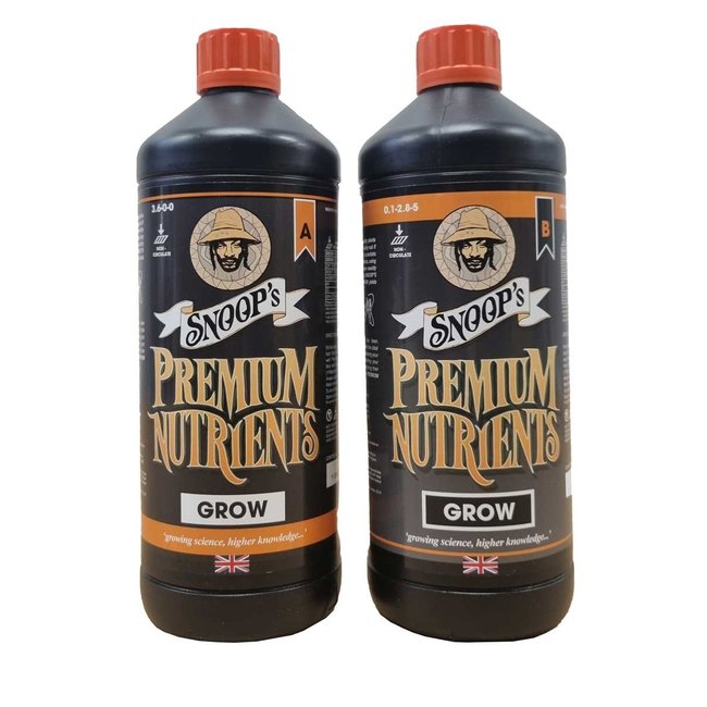 Snoops Premium Nutrients Grow A&B Non-Circulating