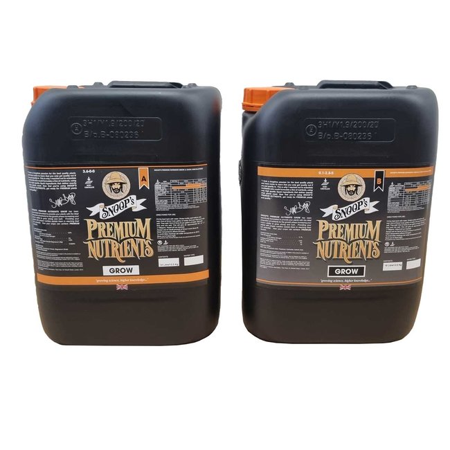 Snoops Premium Nutrients Grow A&B Non-Circulating