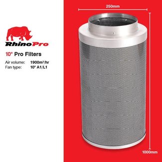 Rhino Pro  10" 250mm Carbon Filters