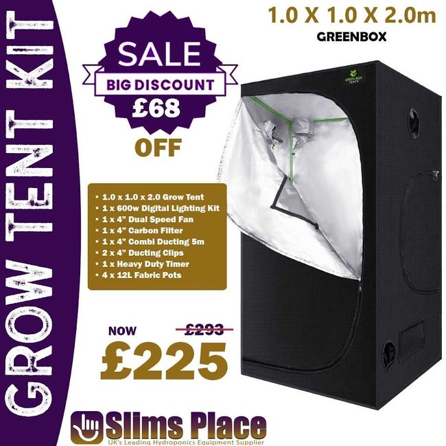 Grow Tent Kit Greenbox Grow Tent Kit 1.0 x 1.0 x 2m