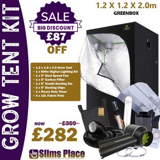 Grow Tent Kit Greenbox  Grow Tent Kit  1.2 x 1.2 x 2.0m