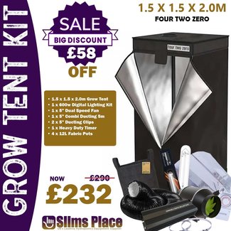 Grow Tent Kit Four Two Zero Tent Kit - 1.5 x 1.5 x 2.0m