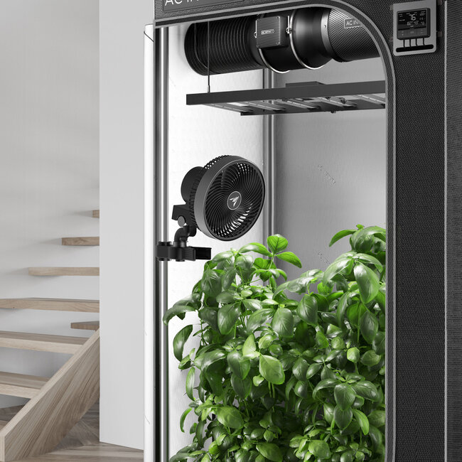 AC Infinity CLOUDRAY S6, Gen 2 Grow Tent Clip Fan 6” with Long-Life EC Motor, 10-Level Dynamic Wind Modes & Fan Speeds, 10-Level Auto Oscillation