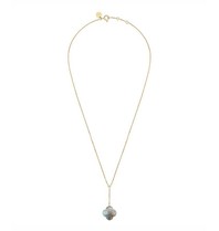 Morganne Bello Morganne Bello FR522JLB ketting met labradoriet hanger diamant