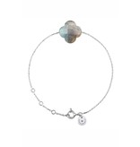 Morganne Bello Morganne Bello bracelet with labradorite stone white gold