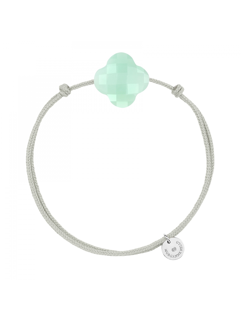 Morganne Bello Morganne Bello 1015X48B136 koord met Chrysoprase mint klaver