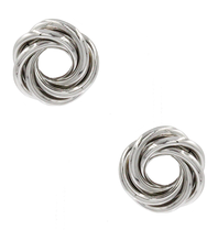 8 Other Reasons 8 Other Reasons x Jill Jacobs twisted earrings silver