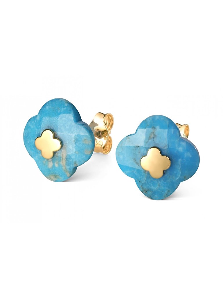 Morganne Bello Morganne Bello earrings turquoise yellow gold