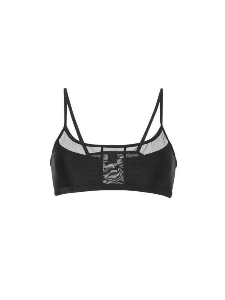 Zoe Karssen Bikini top of mesh black