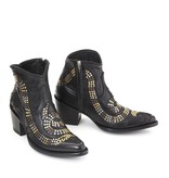 Mexicana snake boots with studs and stars black