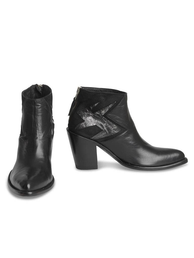 Mexicana Black Baby Sierra boots with silver colored detail black