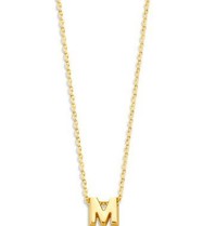 Just Franky Just Franky 1 capital necklace goud