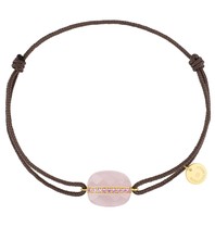 Morganne Bello Morganne Bello FR12X47YA170 Aurora koord armband roze taupe