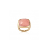 Pscallme Pscallme Ring stone rose quartz goldplated