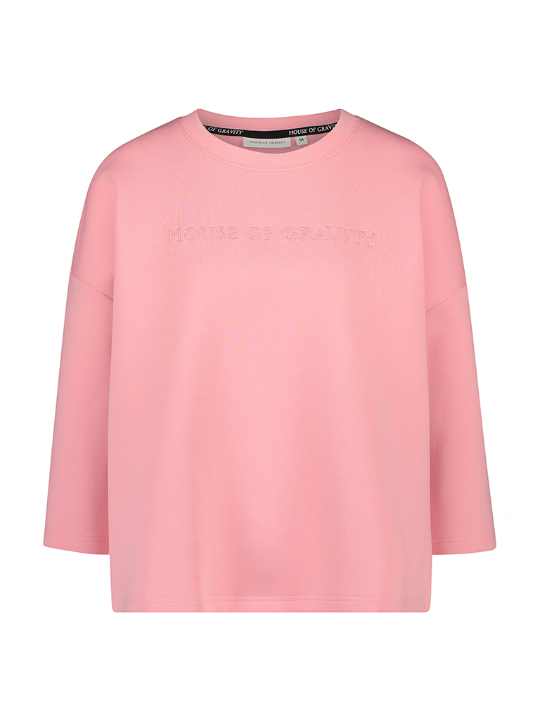 House of Gravity House of Gravity signature sweater flamingo pink