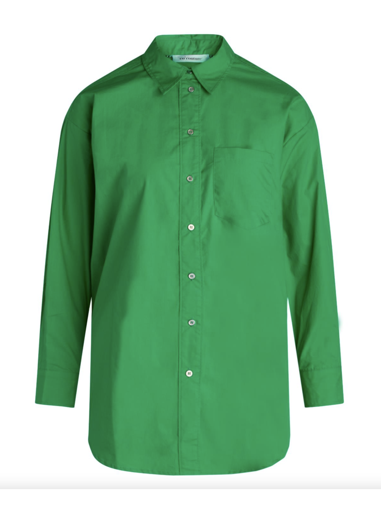 Co'couture Co'Couture oversized blouse groen