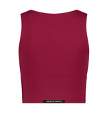 House of Gravity House of Gravity zipper crop top ruby red
