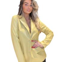 Stand Studio STAND Ansley blazer Faux leather Honey