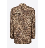 PINKO Pinko Welsh oversized blazer met luipaardprint