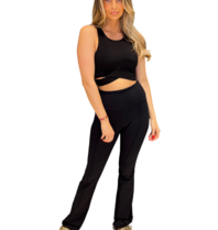 House of Gravity House of Gravity infinity crop top black saphire