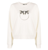 PINKO Pinko 1G17YMY722Z15 Sweater met logo off-white