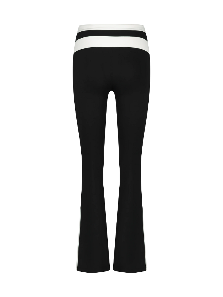 House of Gravity House of Gravity Stripe flared tights black sapphire white