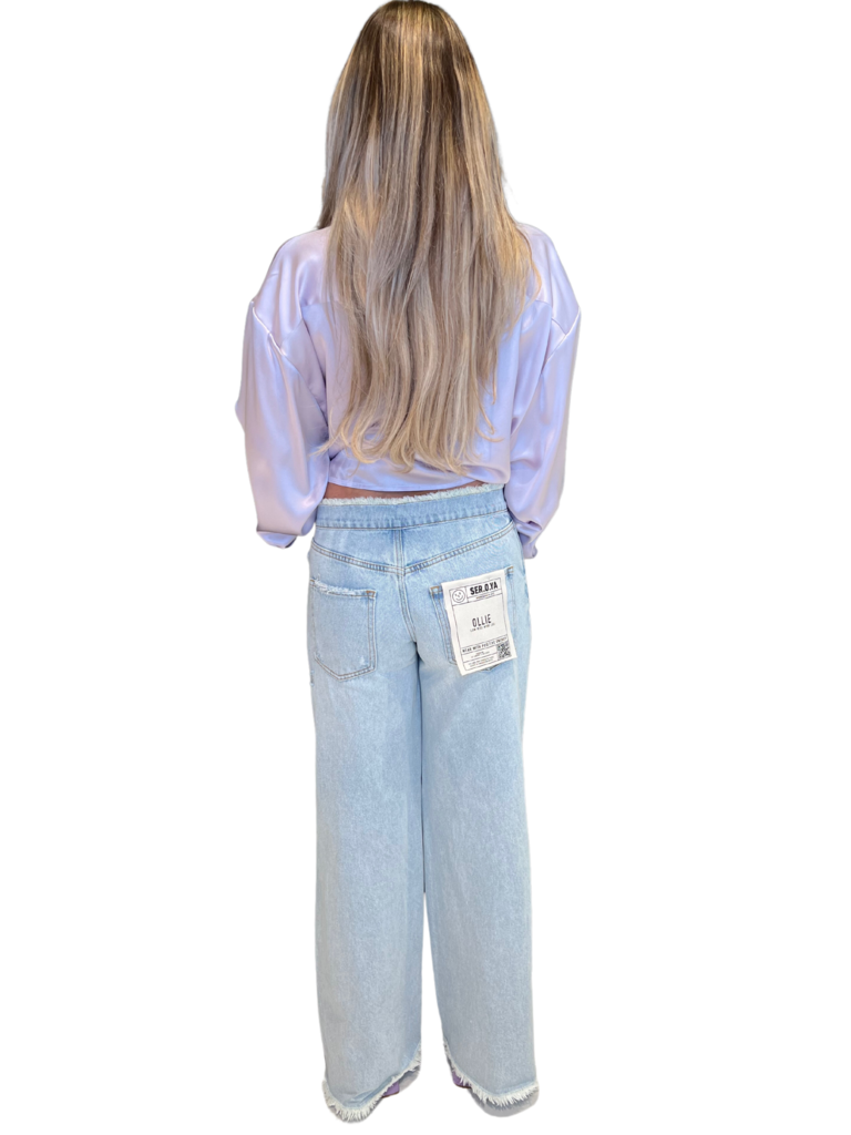 SEROYA SEROYA 2814-14 Ollie wide leg jeans Skylight